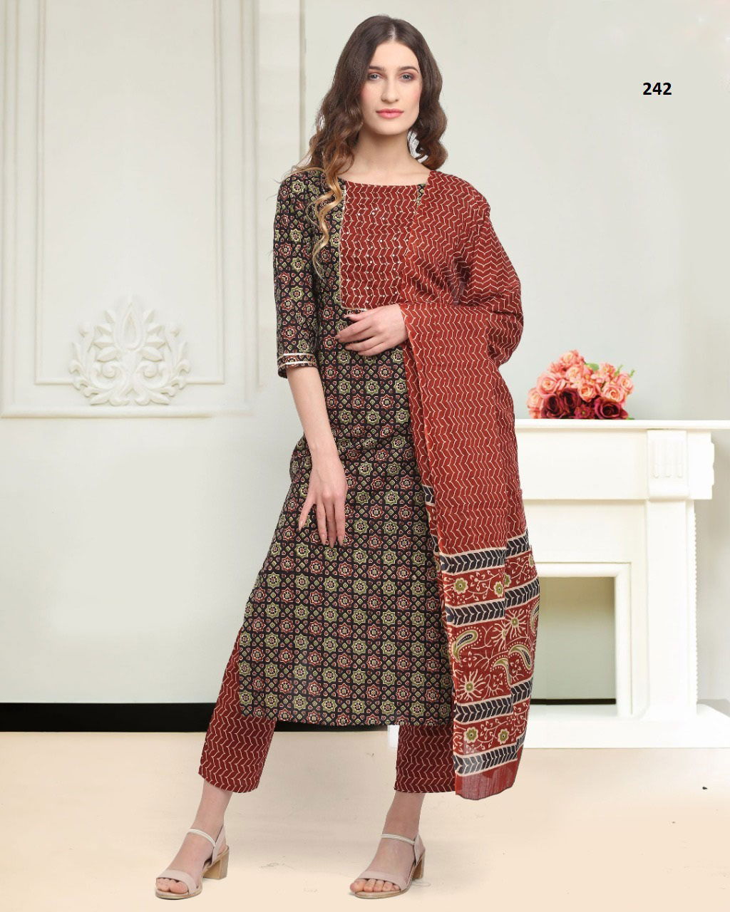 Trendy Printed 106 Regular Wear Wholesale Printed Readymade Suits
